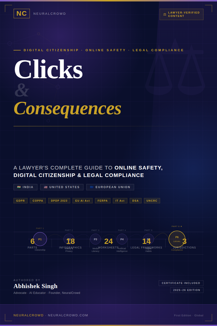 Clicks and Consequences — Online Safety, Digital Citizenship and Legal Compliance by Abhishek Singh