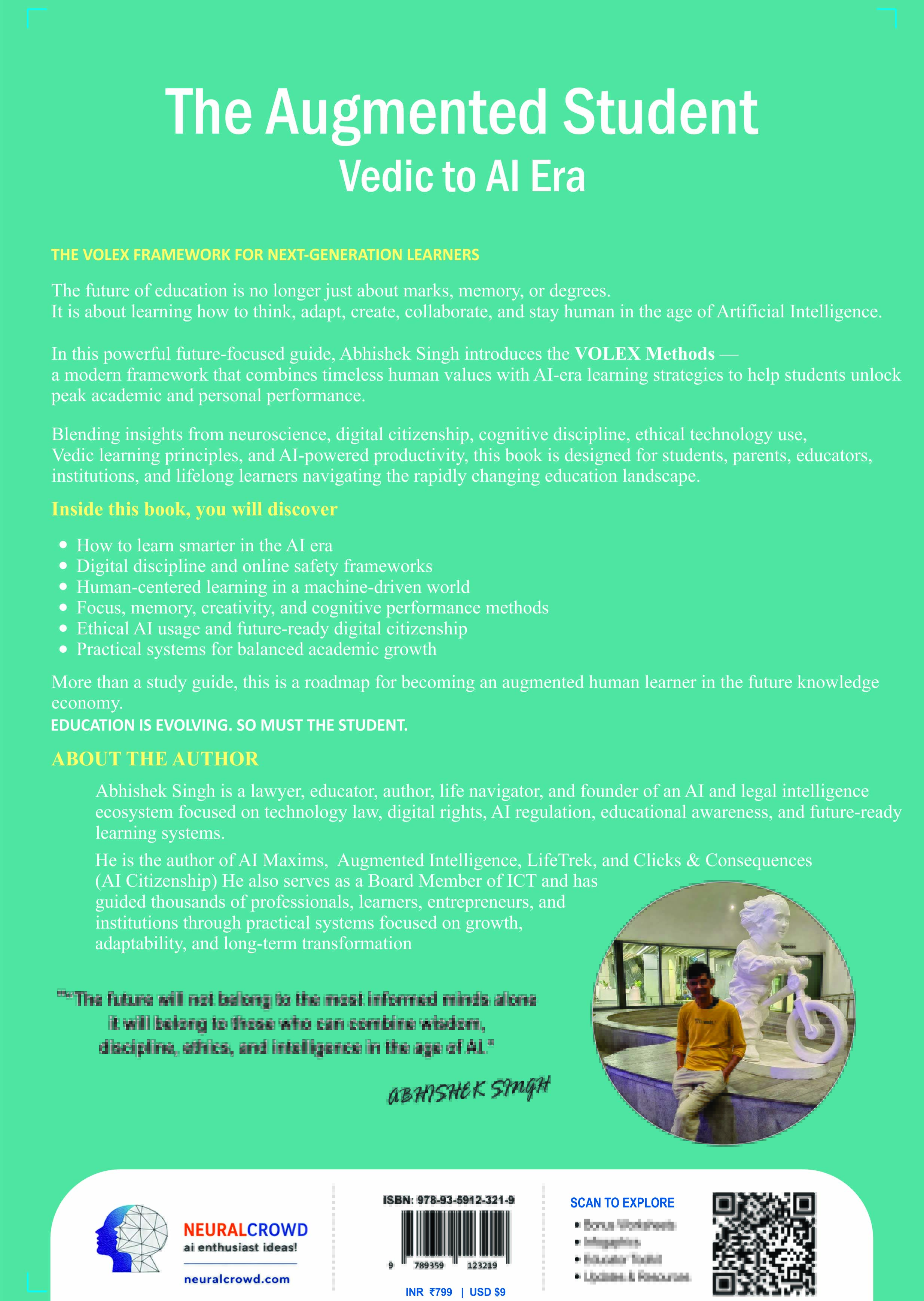 The Augmented Student: Vedic to AI Era — Back Cover